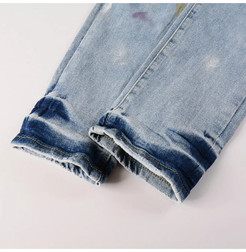 Nofacebaby M10 Jeans lower leg details.