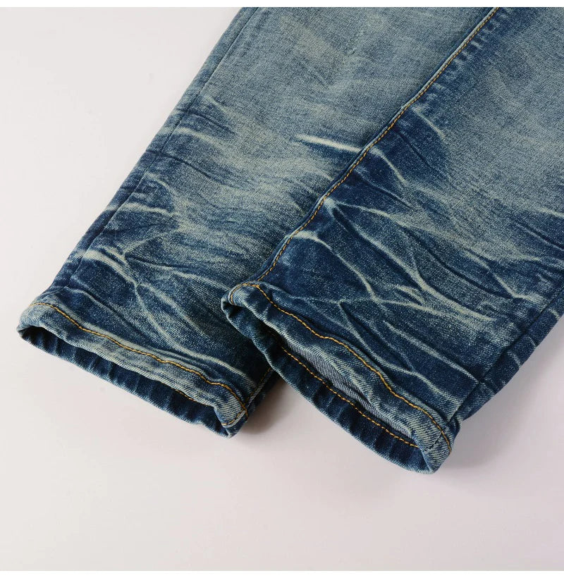 Nofacebaby M20 Jeans lower leg material details.