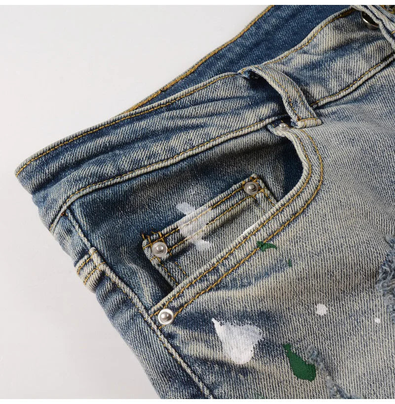 Front pocket view of Nofacebaby M12 Jeans.