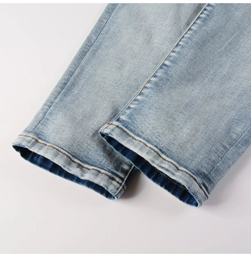 Leg details of Nofacebaby M5 Skinny Jeans.