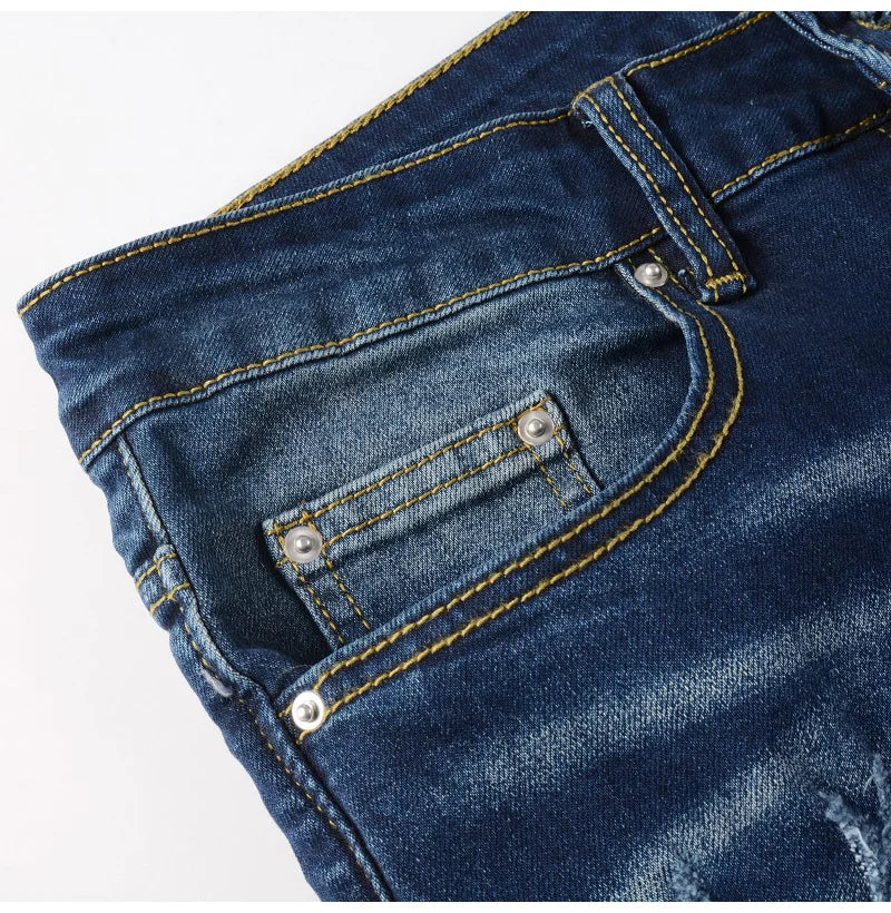 Front view of Nofacebaby M8 Jeans front pocket.