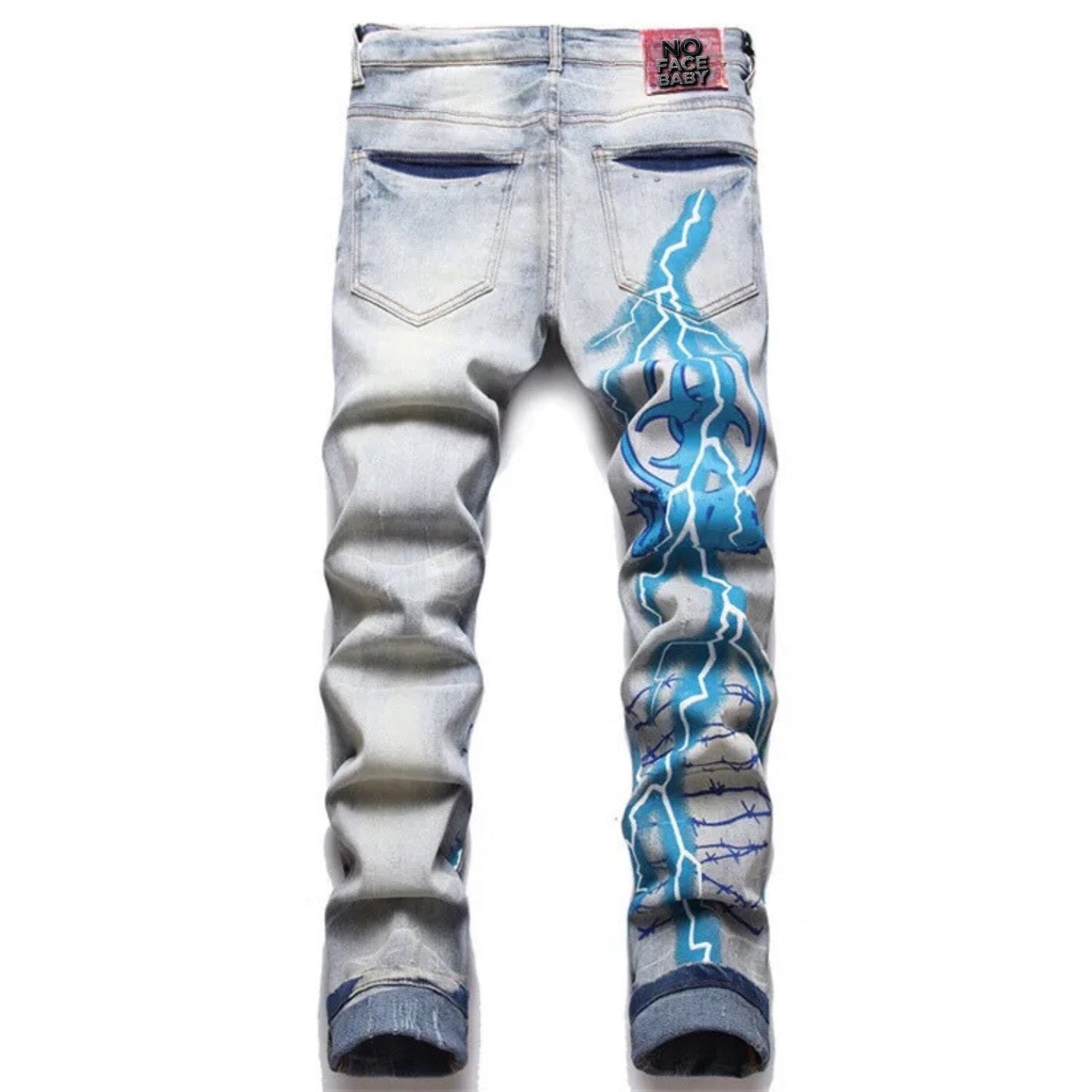 Back view of Nofacebaby Energy Skinny Jeans.