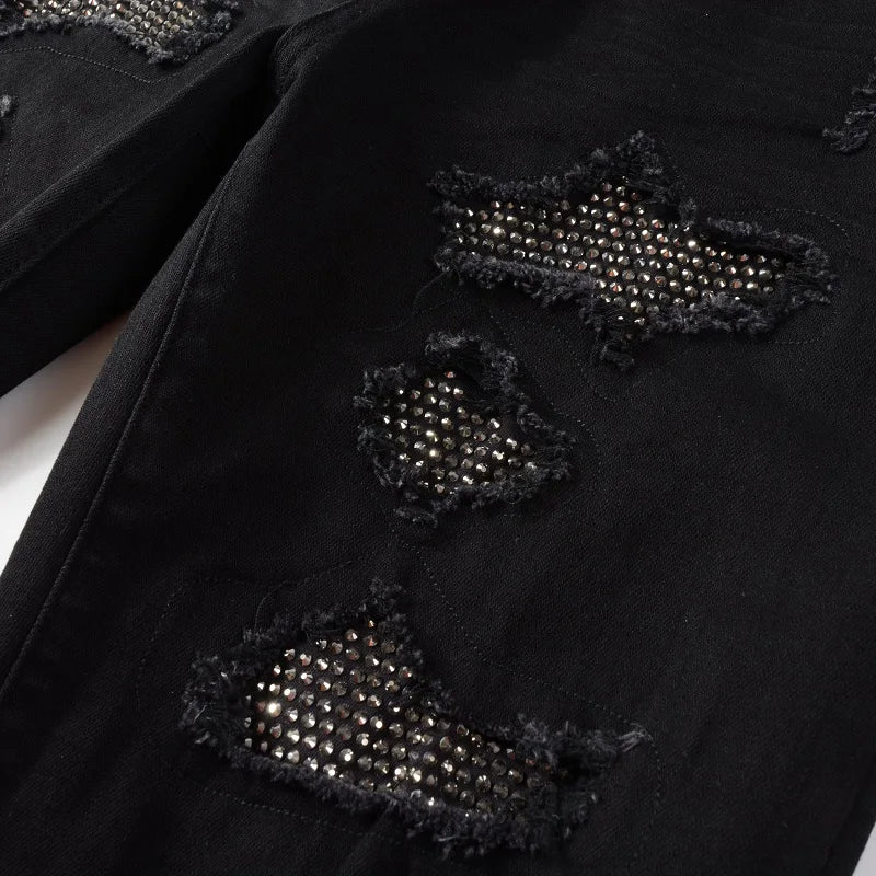 NFB Black Crystal King Jeans