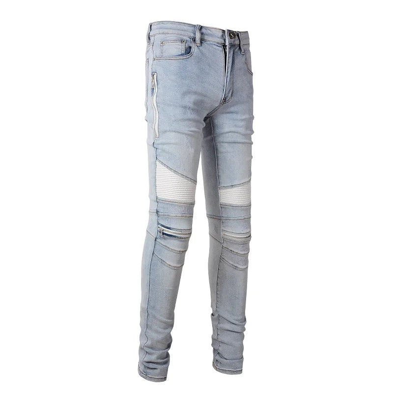 Light Blue Biker