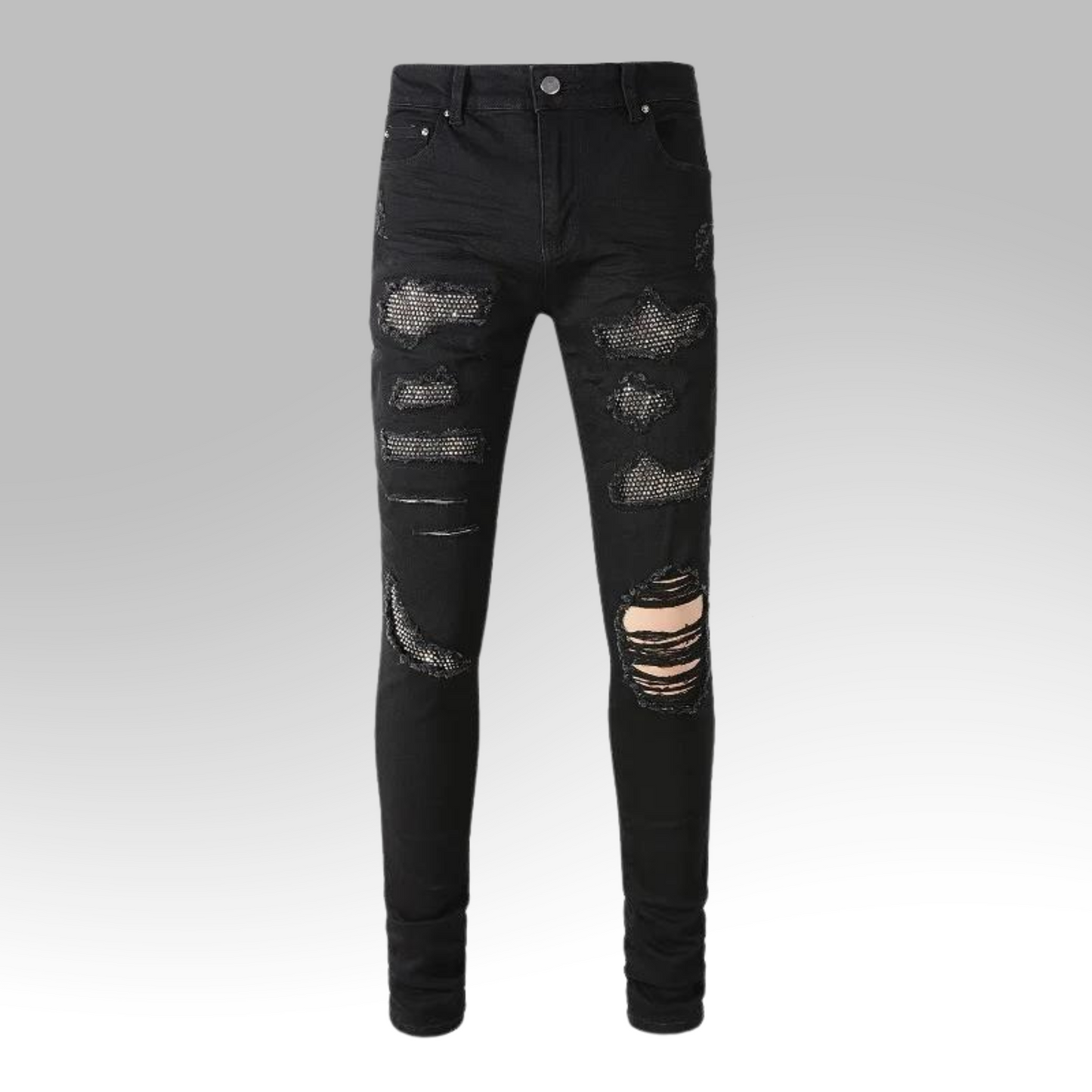 NFB Black Crystal King Jeans