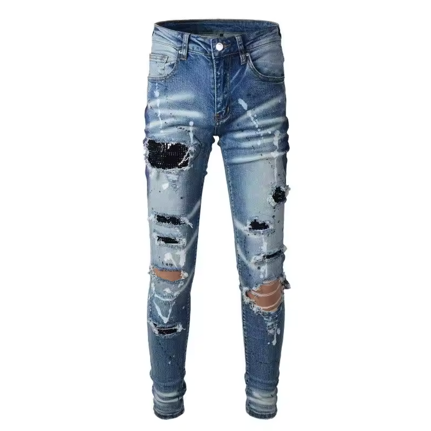 Nofacebaby - Black Swarovski Jeans