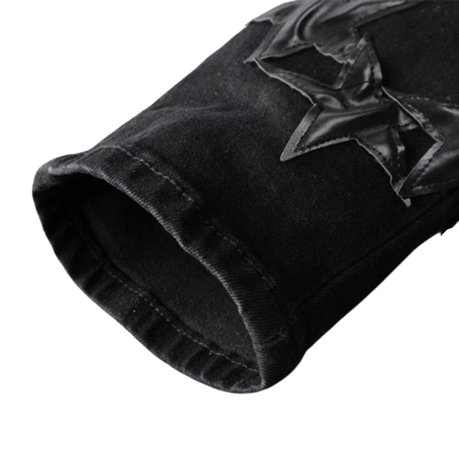 Black Star Skinny Jeans close detail.