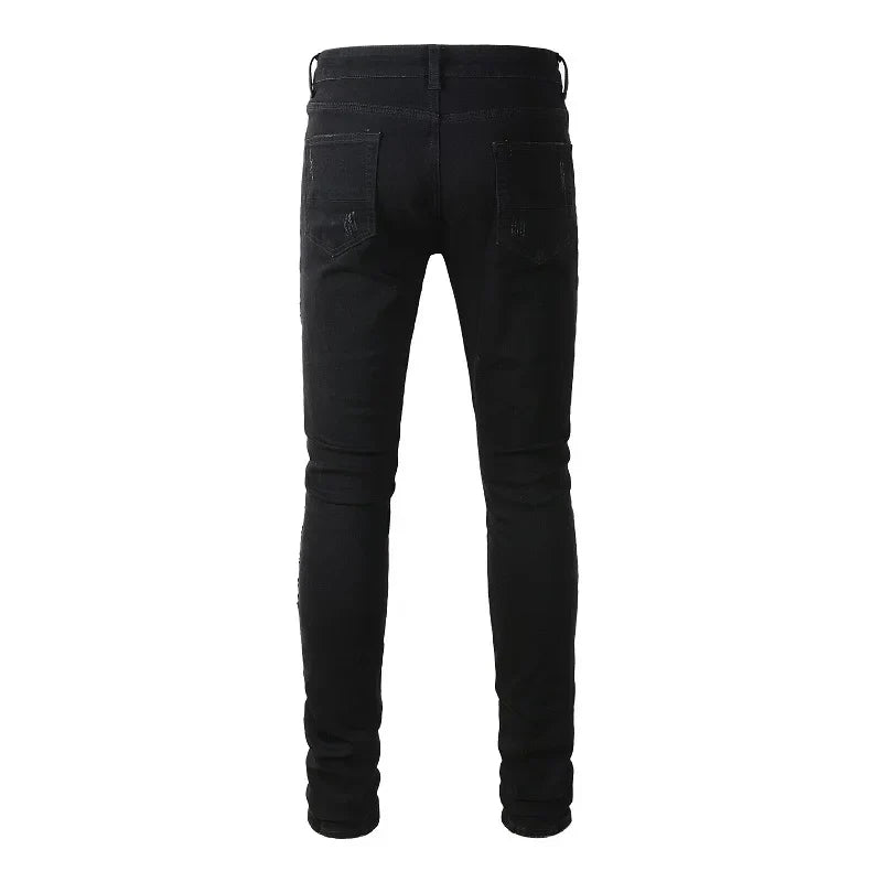 Back view Nofacebaby Deluxe skinny jeans.
